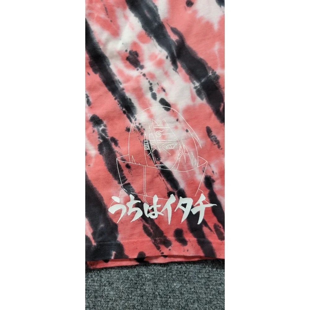 Hypland X Naruto Shippuden Skater Shorts Adult Large Red Tie Dye Inseam 9
